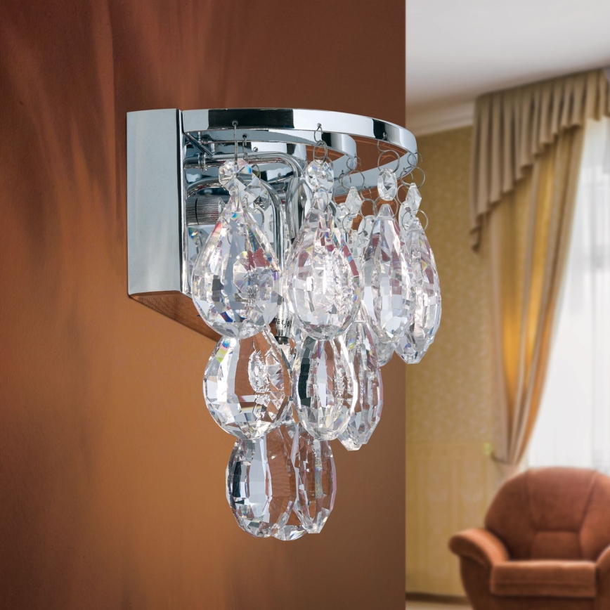 Applique di cristallo CELESTE 2xG9/40W/230V cromo lucido