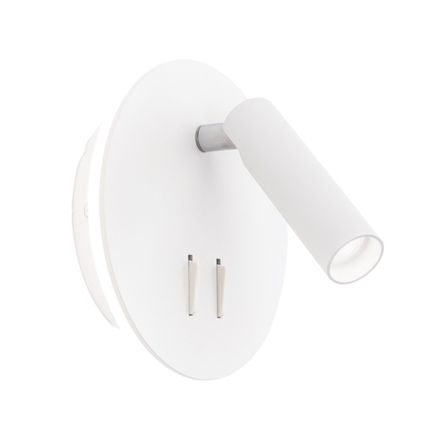 LED-Wandstrahler LENNY LED/6W/230V + LED/3W weiß