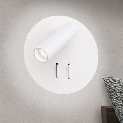 LED-Wandstrahler LENNY LED/6W/230V + LED/3W weiß