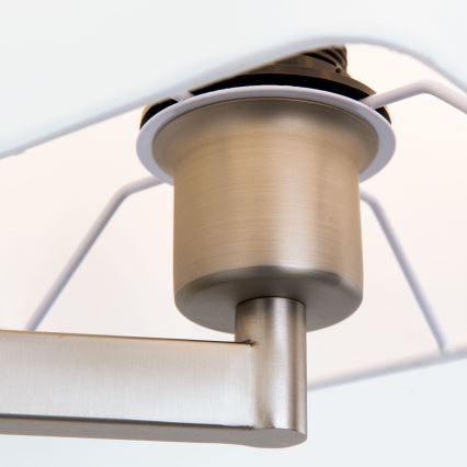 Applique a LED CARLTON 1xE27/40W/230V + LED/3W bianco/cromo opaco