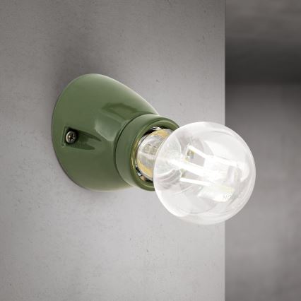 Wandleuchte FROST 1xE27/60W/230V grün