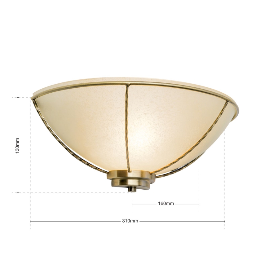 Wandleuchte MAURO 1xE27/60W/230V Bronze