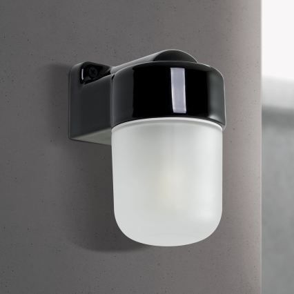 Wandleuchte OSTIA 1xE27/40W/230V schwarz