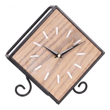 Orologio da parete 1xAA 21,5x22 cm beige/nero