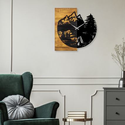 Orologio da parete 56x58 cm 1xAA legno/metallo