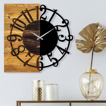 Orologio da parete 58x58 cm 1xAA legno/metallo
