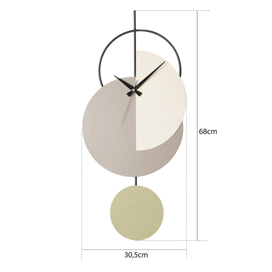 Orologio da parete 68x30,5 cm 1xAA