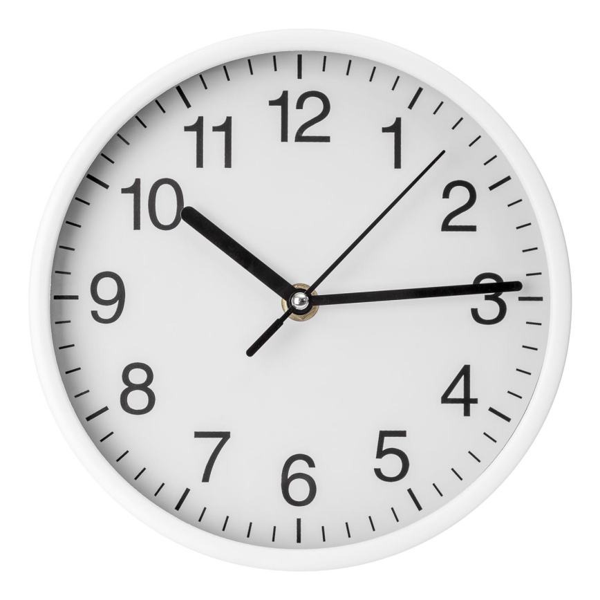 Orologio da parete diametro 20 cm 1xAA bianco/nero