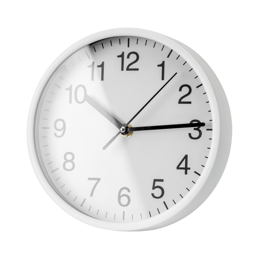 Orologio da parete diametro 20 cm 1xAA bianco/nero