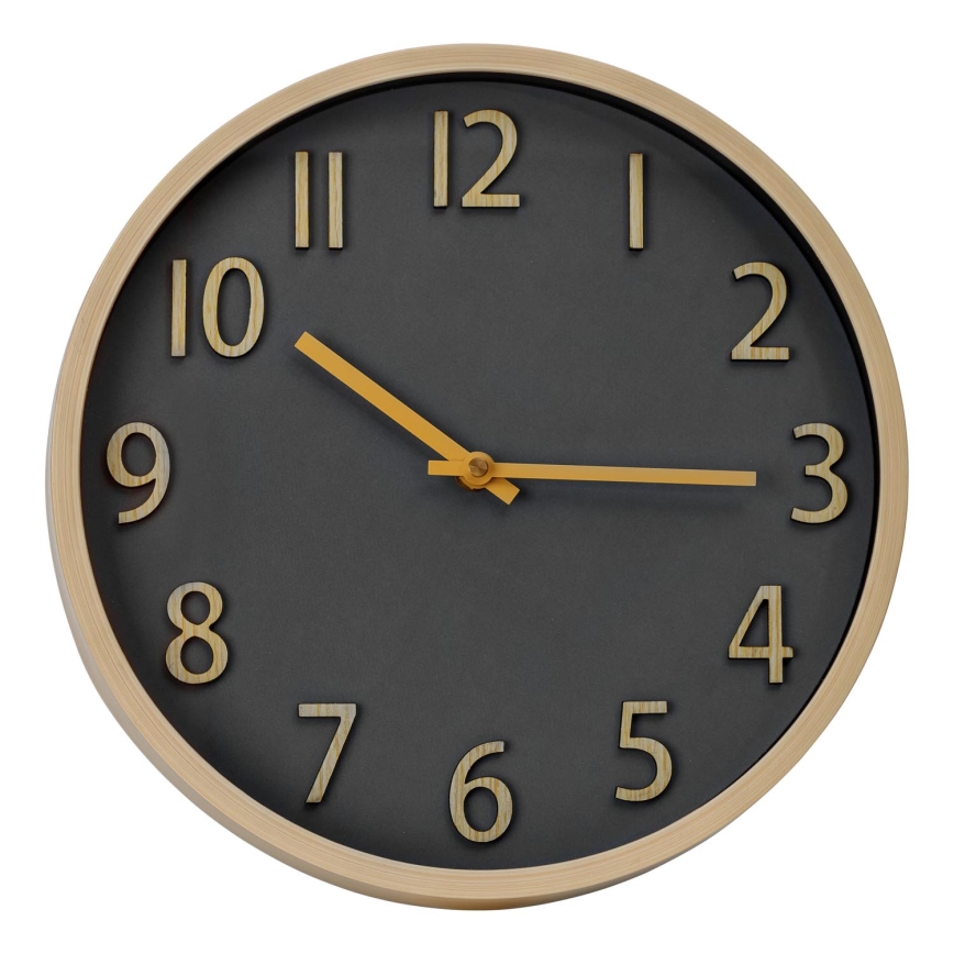 Orologio da parete diametro 30 cm 1xAA oro/grigio