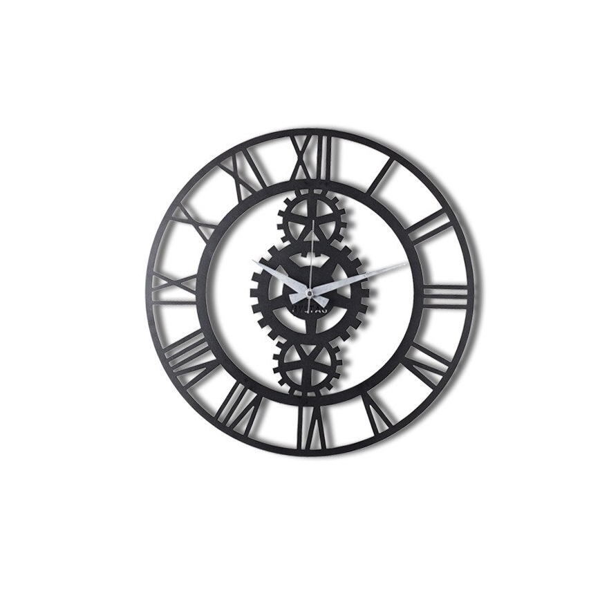 Orologio da parete diametro 70 cm 1xAA nero