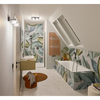 Osram - Lampada da parete LED per bagno ORBIS FLAME 2xLED/5,5W/230V 3000/4000K IP44 nero