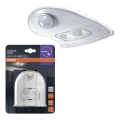 Osram - Applique da esterno a LED con sensore DOORLED, 0,5 W, 3x AA, IP54, bianco