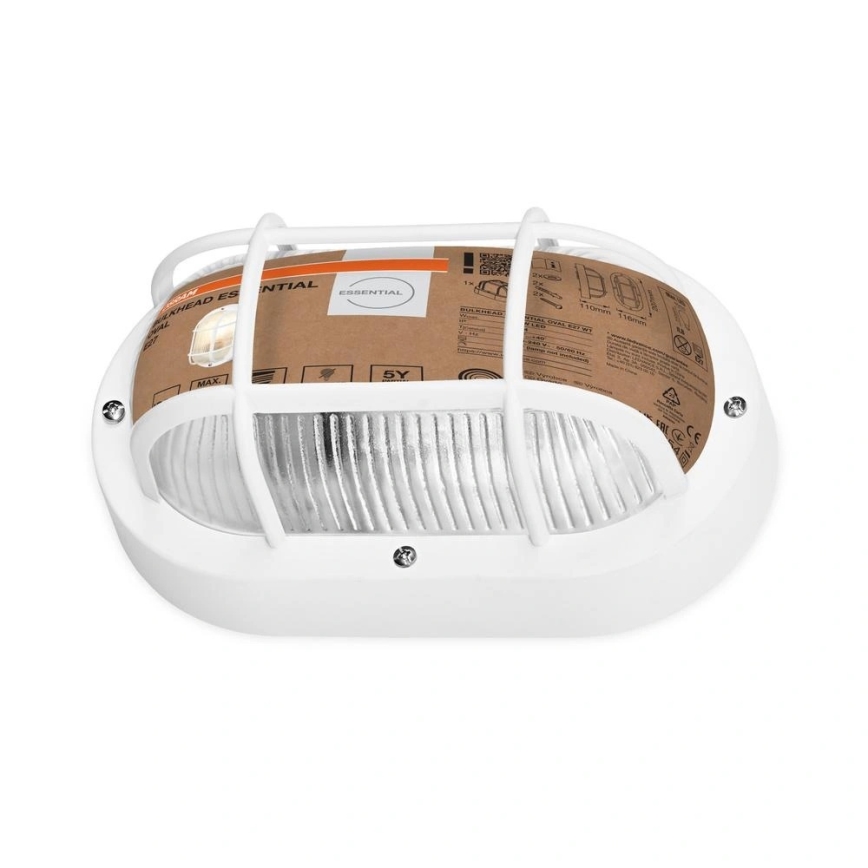 Osram - Applique da esterno BULKHEAD 1xE27/10W/230V IP54 bianco