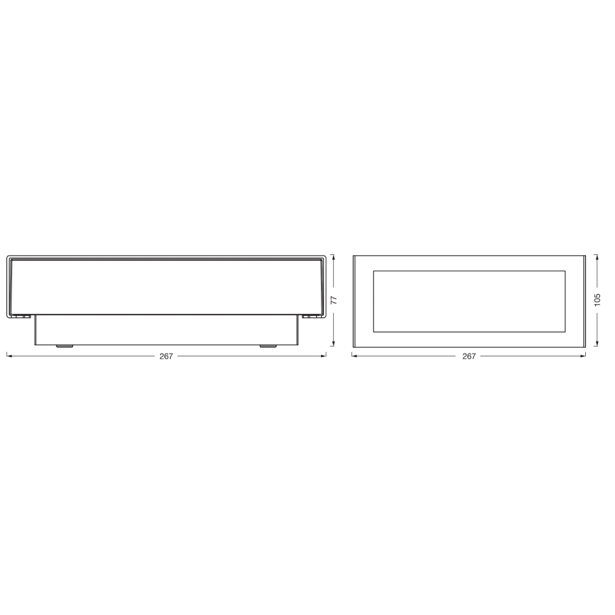 Osram - Applique da esterno ENDURA STYLE LED/10W/230V IP54 antracite