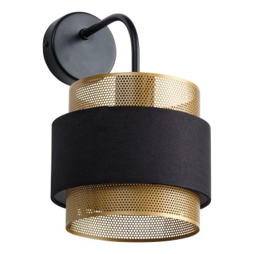 Osram - Applique murale DECOR HORNET 1xE27/10W/230V noire/dorée