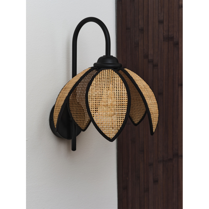 Osram - Applique murale DECOR RATTAN 1xE27/15W/230V beige/noir
