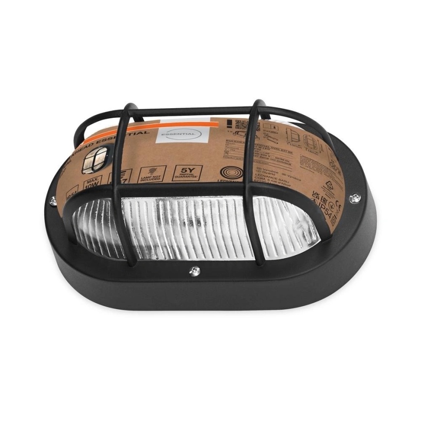 Osram - Applique murale d'extérieur BULKHEAD 1xE27/10W/230V IP54 noire