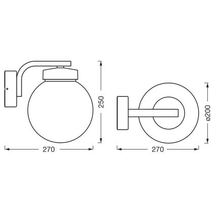 Osram - Applique murale extérieure ENDURA CLASSIC 1xE27/40W/230V IP54 anthracite