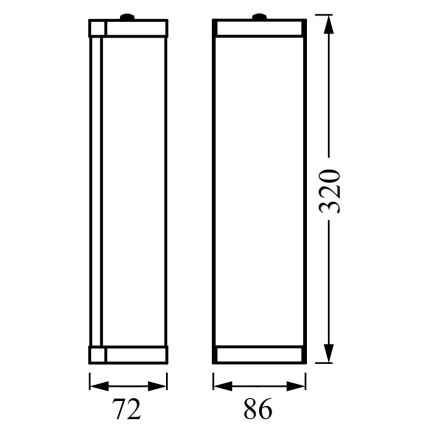 Osram - Applique murale de salle de bains BATHROOM CLASSIC 2xE14/12W/230V IP44 chrome brillant
