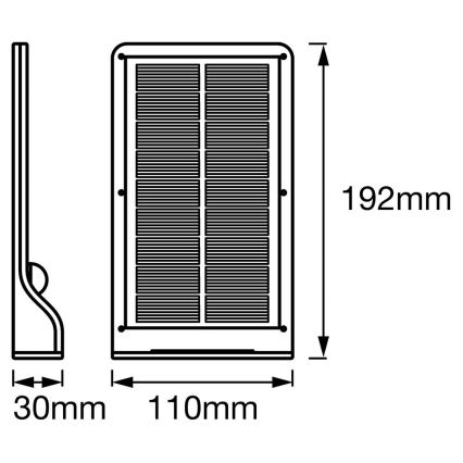 Osram - Applique murale solaire LED avec capteur DOORLED LED/3W/3,3V 2000 mAh IP44 argentée