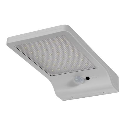 Osram - Lampada da parete solare a LED con sensore DOORLED LED/3W/3,3V 2000 mAh IP44 argento
