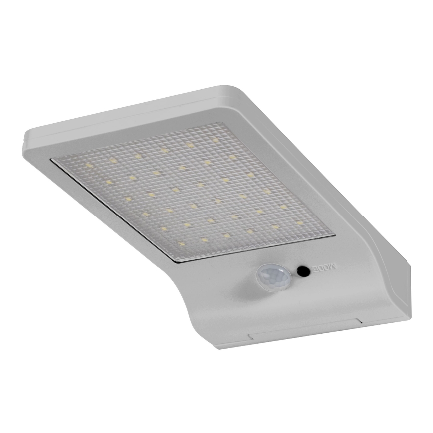 Osram - Lampada da parete solare a LED con sensore DOORLED LED/3W/3,3V 2000 mAh IP44 argento