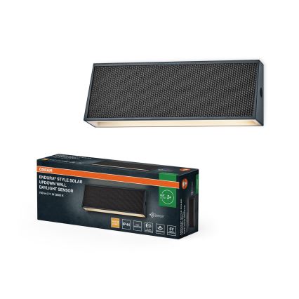 Osram - Lampada da parete solare a LED dimmerabile ENDURA STYLE LED/7,1W/4,2V 2000 mAh IP44 antracite