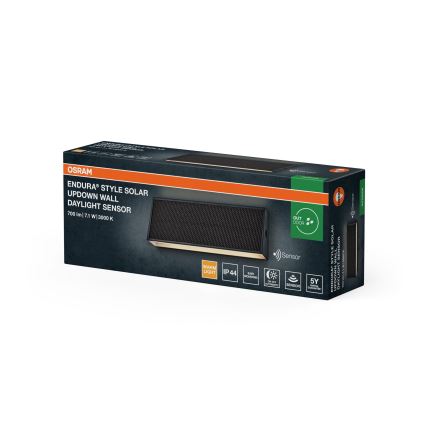 Osram - Lampada da parete solare a LED dimmerabile ENDURA STYLE LED/7,1W/4,2V 2000 mAh IP44 antracite