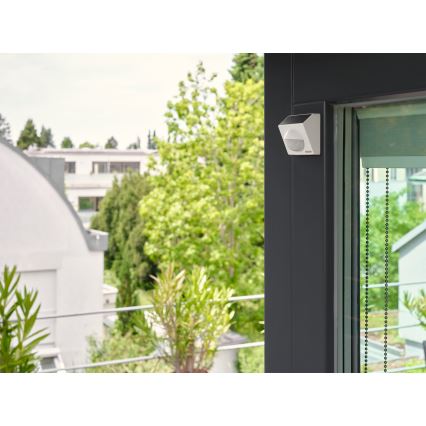 Osram - Außen-Solar-Bewegungsmelder SMART+ 3,7 V, weiß, IP65, Wi‑Fi, 800 mAh