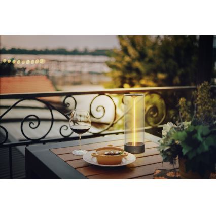 Osram - LED-dimmbare Touch-Außen-Tischlampe ENDURA STYLE LED/1,5W/5V 2500 mAh USB IP54 Anthrazit