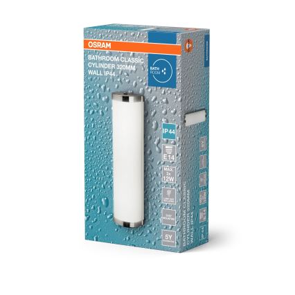 Osram - Badezimmer-Wandleuchte BATHROOM CLASSIC 2xE14/12W/230V IP44 glänzender Chrom