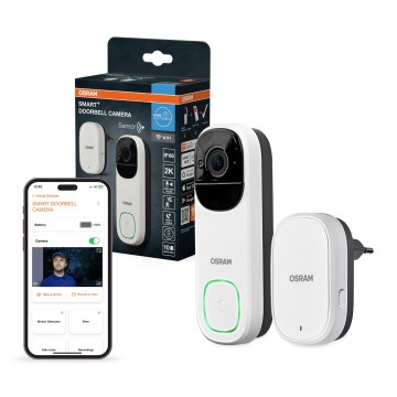Osram - Campanello video intelligente con sensore 2K SMART+ 230V IP66 Wi-Fi