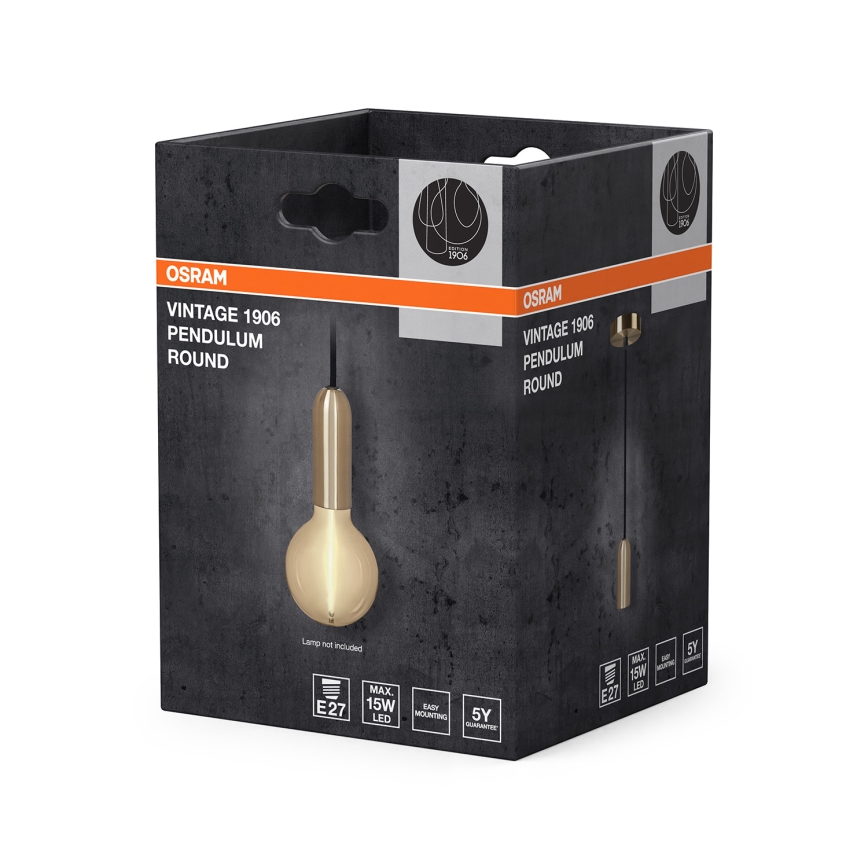 Osram - Cavo di alimentazione PENDULUM ROUND 1xE27/15W/230V dorato