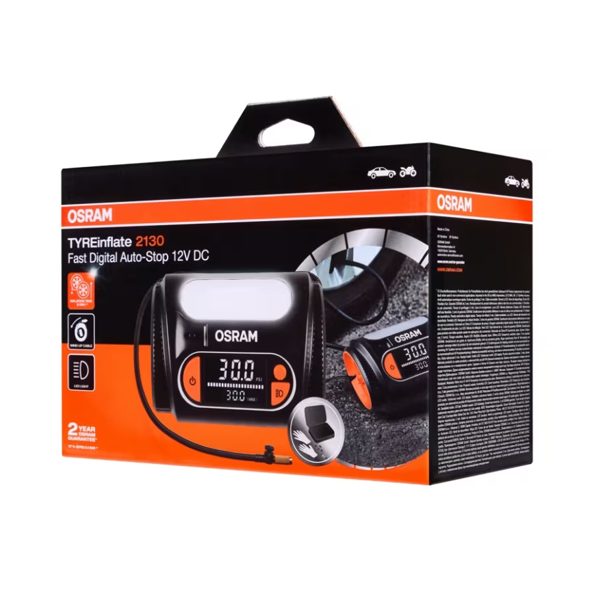 Osram - Compresseur numérique pour pneus TYREinflate 2130 180W/12V