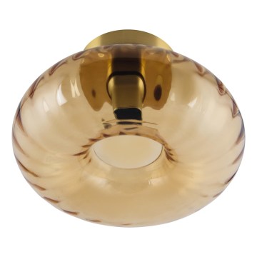 Osram - Deckenleuchte GOLD GLASS 1xE27/12W/230V Ø 28 cm gold/rauchiges Beige