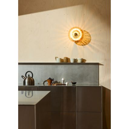 Osram - Deckenleuchte GOLD GLASS 1xE27/12W/230V Ø 28 cm gold/rauchiges Beige