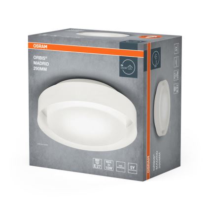 Osram - Deckenleuchte ORBIS MADRID 2xE27/10W/230V Ø 29 cm weiß