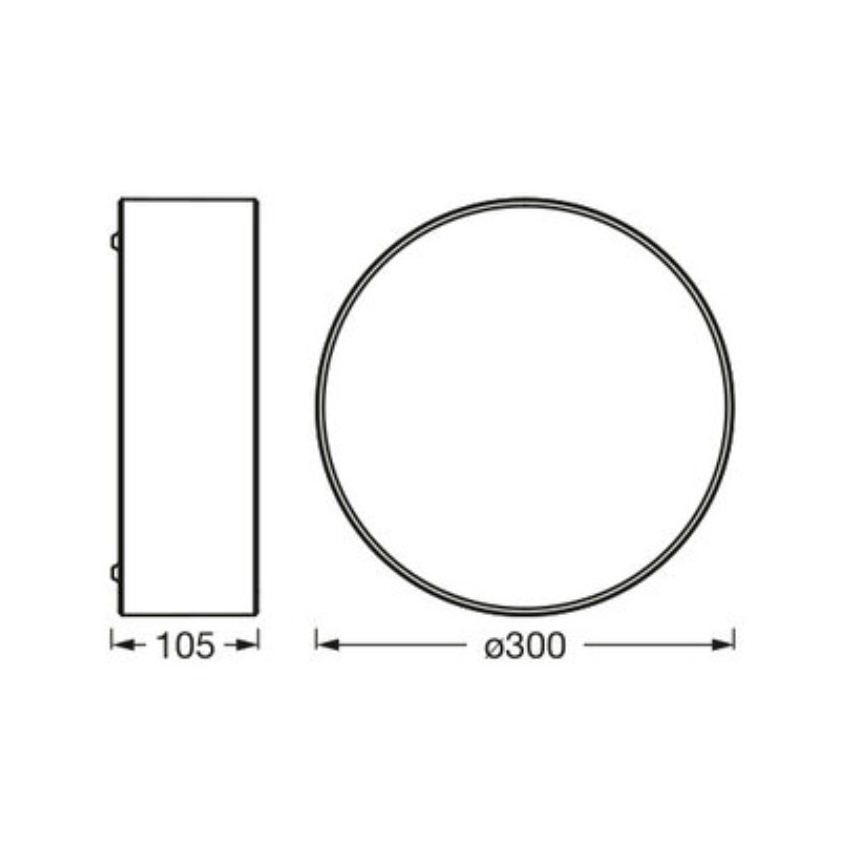 Osram - Deckenleuchte ORBIS PARIS 1xE27/25W/230V Ø 30 cm weiß