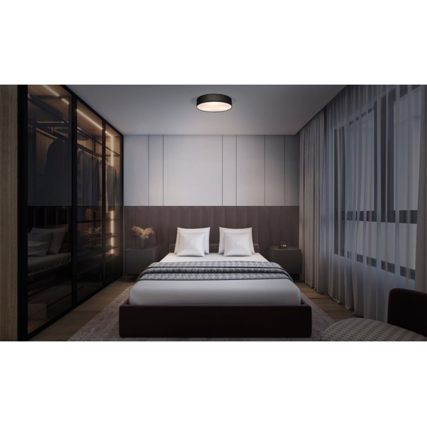 Osram - Deckenleuchte ORBIS PARIS 2xE27/25W/230V, Ø 40 cm, schwarz