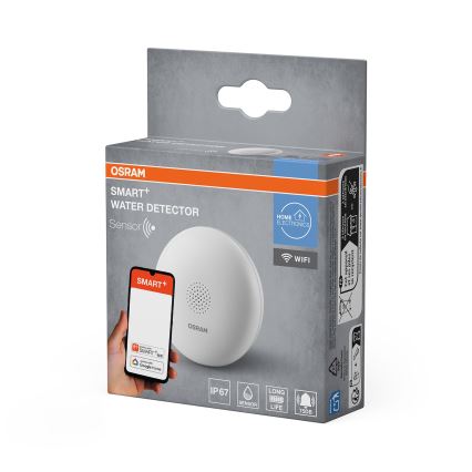 Osram - Détecteur de fuite d'eau SMART+ 3 V Wi‑Fi IP67 1400 mAh