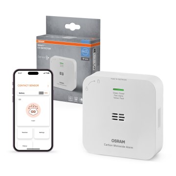 Osram - Détecteur de monoxyde de carbone SMART+ 2xAA Wi-Fi