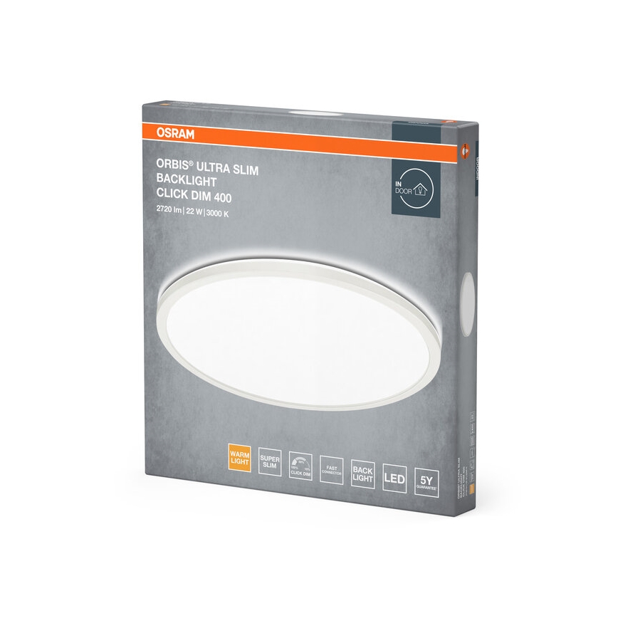 Osram - dimmbare LED-Deckenleuchte ORBIS LED/22W/230V, weiß