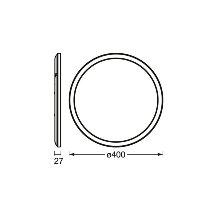 Osram - dimmbare LED-Deckenleuchte ORBIS LED/22W/230V, weiß