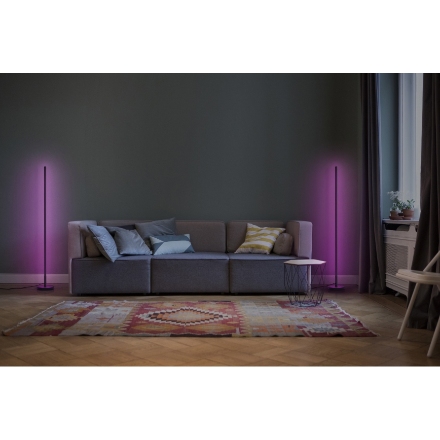 Osram - LED RGBW dimmbare Stehleuchte SMART+ FLOOR LED/14W/230V 2700–6500K Wi‑Fi schwarz + Fernbedienung