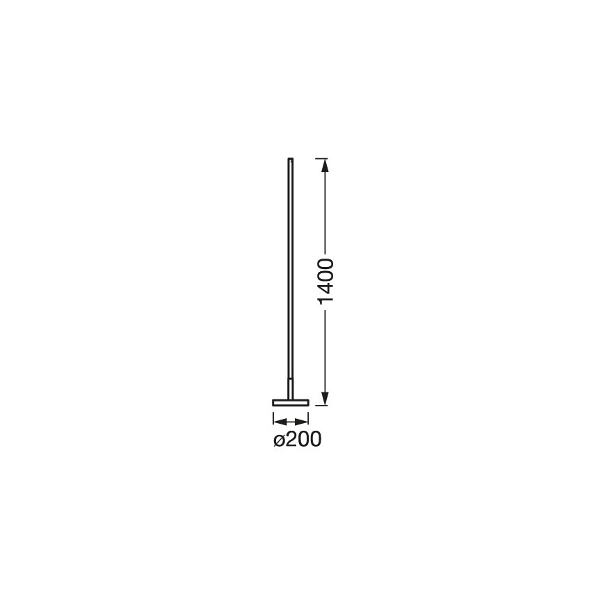 Osram - LED RGBW dimmbare Stehleuchte SMART+ FLOOR LED/14W/230V 2700–6500K Wi‑Fi schwarz + Fernbedienung