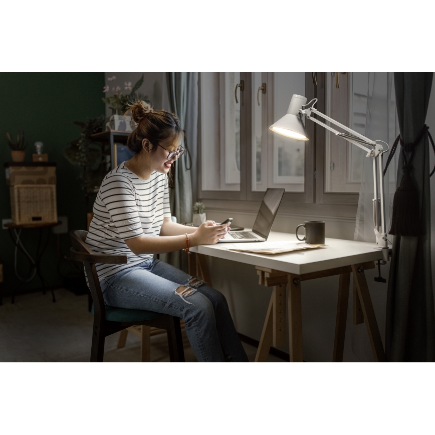 Osram - dimmbare LED-Schreibtischlampe mit Clip OFFICE LINE LED/9W/230V 3000K weiß