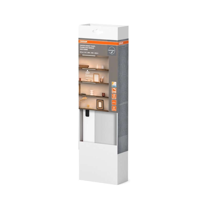 Osram - Dimmbare LED-Unterbauleuchte mit Bewegungsmelder UNDERCABINET LED/5W/230V 3000/4000/6500K 10x30 cm weiß