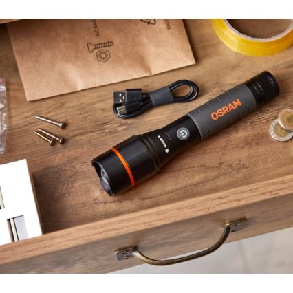 Osram - dimmbare, wiederaufladbare LED-Taschenlampe LEDINSPECT PRO TORCH 1200 LED/13W/3,6V 4000 mAh IP44