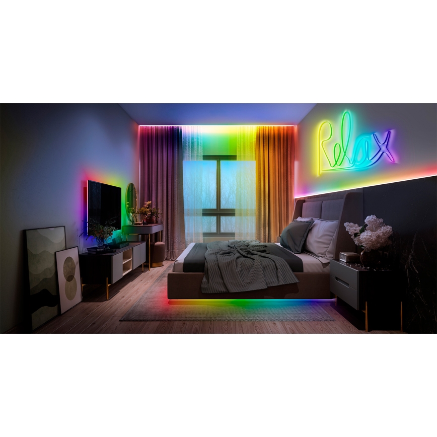 Osram - SMART+ MAGIC LED-RGB-Streifen, dimmbar, 5m, LED/35W/230V, Wi‑Fi + Fernbedienung